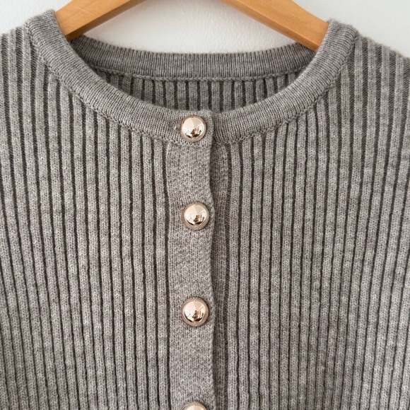 Commense Button Down Split Cardigan - Picture 5 of 6